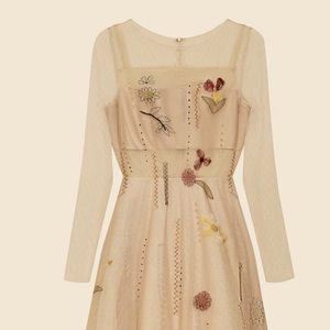 Flower beading dress